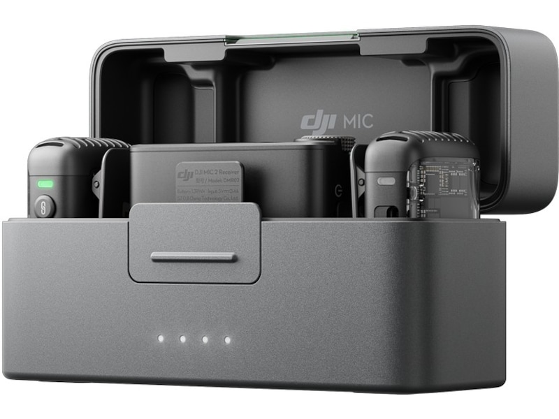 DJI Mic 2 (2 TX + 1 RX + Charging Case)  (shadow black) Kameramikrofon