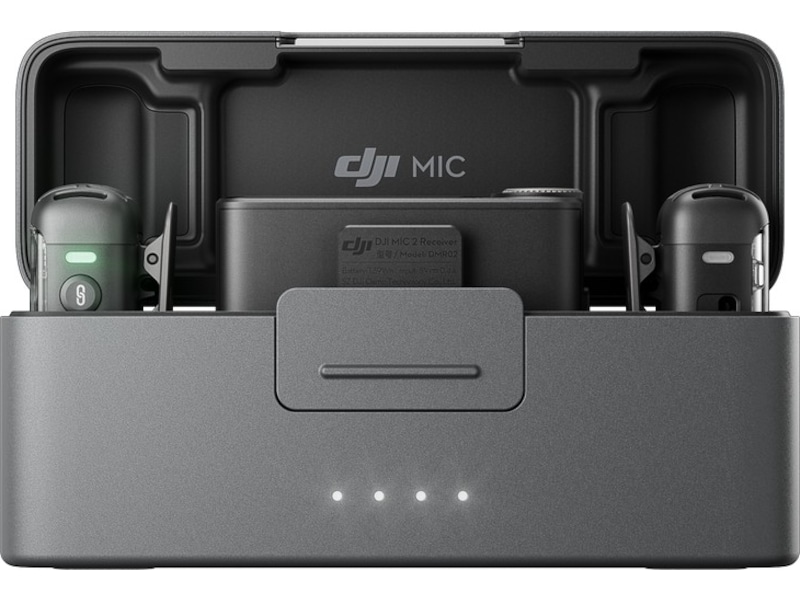 DJI Mic 2 (2 TX + 1 RX + Charging Case)  (shadow black) Kameramikrofon