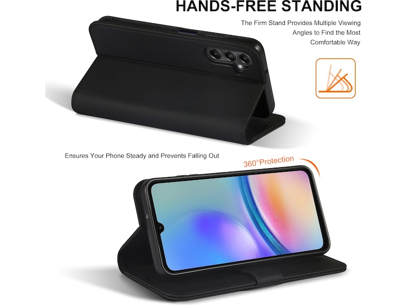 iiglo Galaxy A05S Wallet cover (sort) Mobilcover