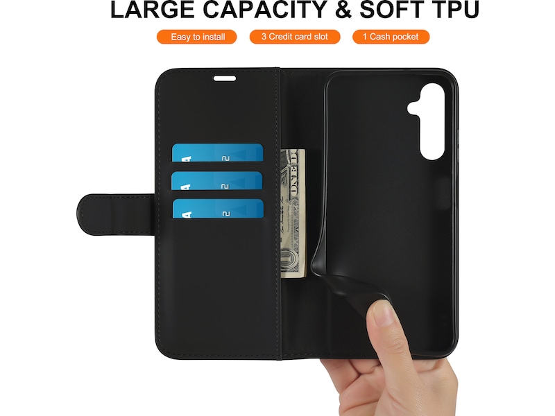 iiglo Galaxy A05S Wallet cover (sort) Mobilcover