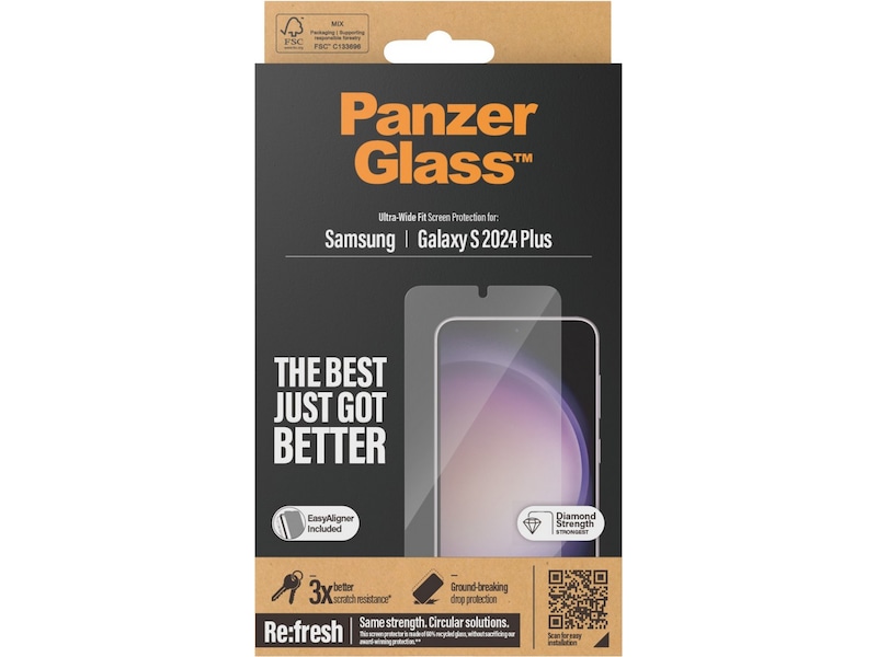 Panzerglass Galaxy S24+ Skærmbeskytter Skærmbeskyttelse mobiltelefon