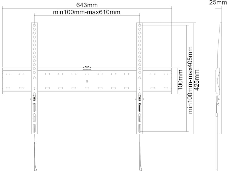 Andersson FDW 2.3 vægophæng TV slim 37-70" TV-ophæng & stativ
