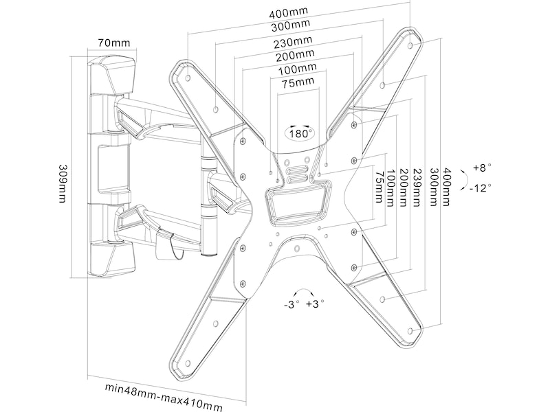 Andersson WMA 2.7 vægophæng TV tilt 23-55" TV-ophæng & stativ