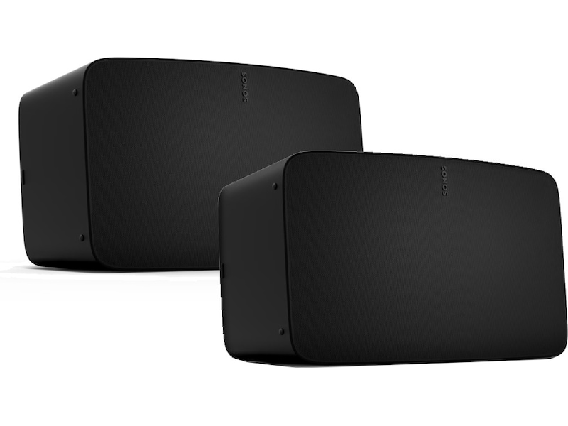 Sonos Five Trådløs højttaler (sort) 2pk Højttalere