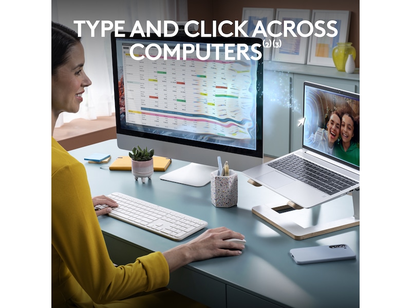 Logitech Signature Slim Combo MK950 (off-white) Mus & keyboards -kombinasjonspakker