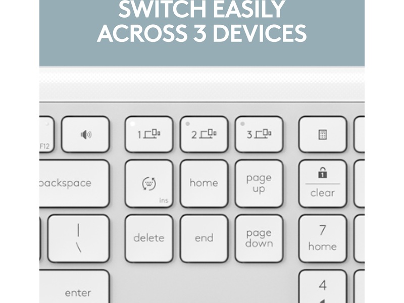 Logitech Signature Slim Combo MK950 (off-white) Mus & keyboards -kombinasjonspakker