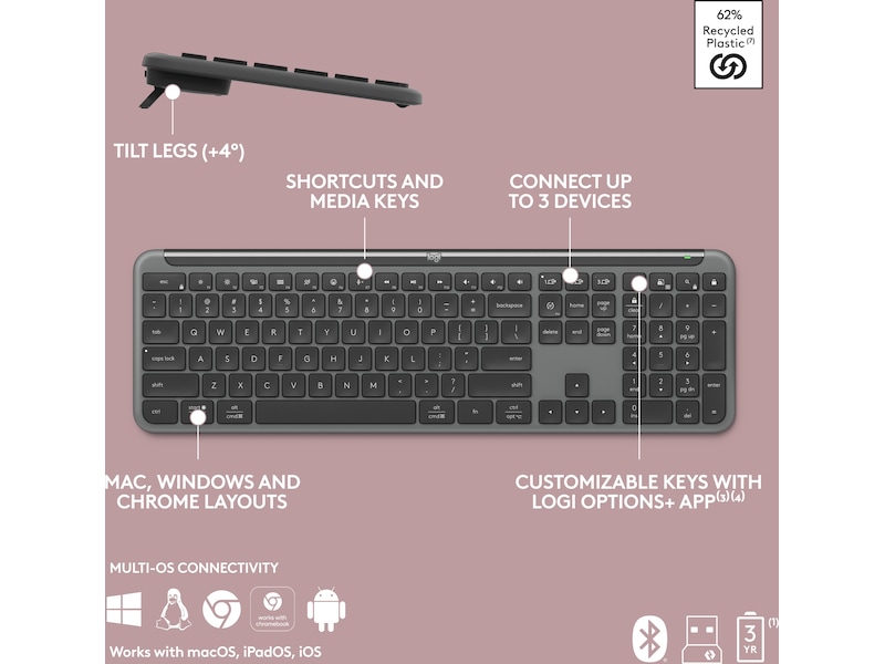 Logitech Signature Slim K950 (graphite) Keyboards