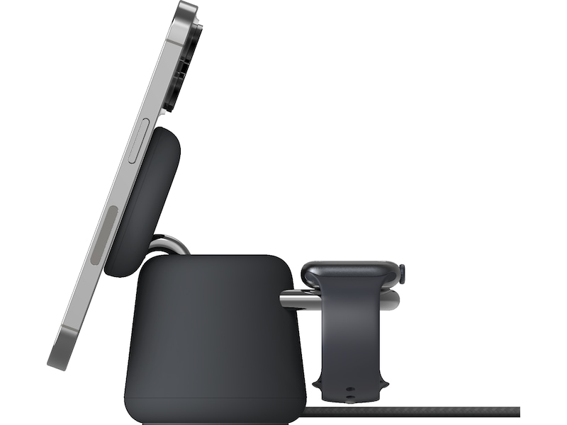 Belkin Boost Charge Pro 2-i-1 15W trådløs ladestation (charcoal) Trådløs oplader