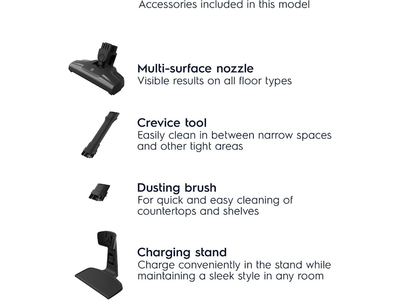 Electrolux Clean 500 Trådløs støvsuger (grå) Ledningsfrie støvsugere