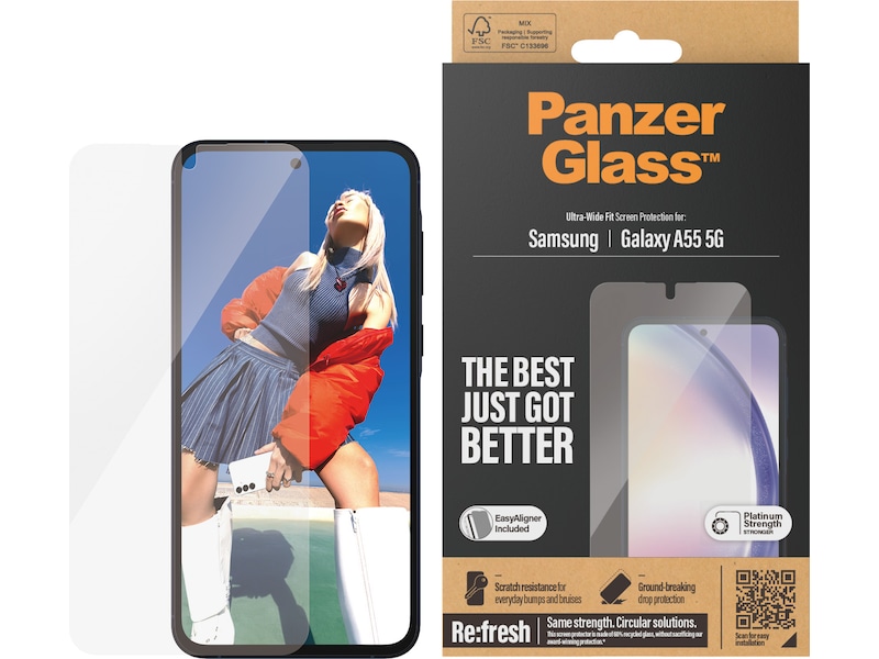 PanzerGlass Samsung Galaxy A55 5G/A35 5G Skærmbeskytter Skærmbeskyttelse mobiltelefon