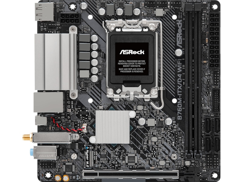ASRock B760M-ITX/D4 WIFI Bundkort Intel Socket