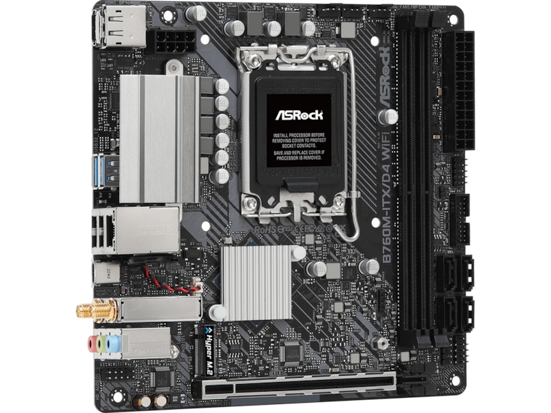 ASRock B760M-ITX/D4 WIFI Bundkort Intel Socket