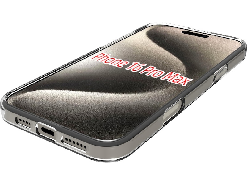 iiglo iPhone 16 Pro Max Silikone cover (gennemsigtig) Mobilcover