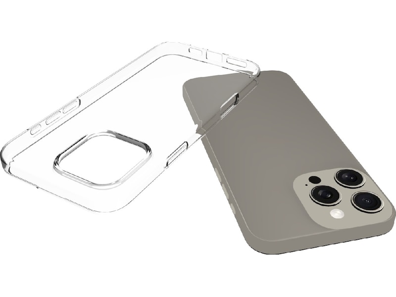 iiglo iPhone 16 Pro Max Silikone cover (gennemsigtig) Mobilcover