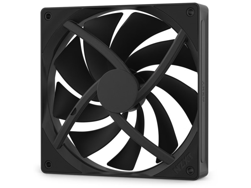NZXT F140Q Quiet Airflow Ventilator (sort) Blæsere