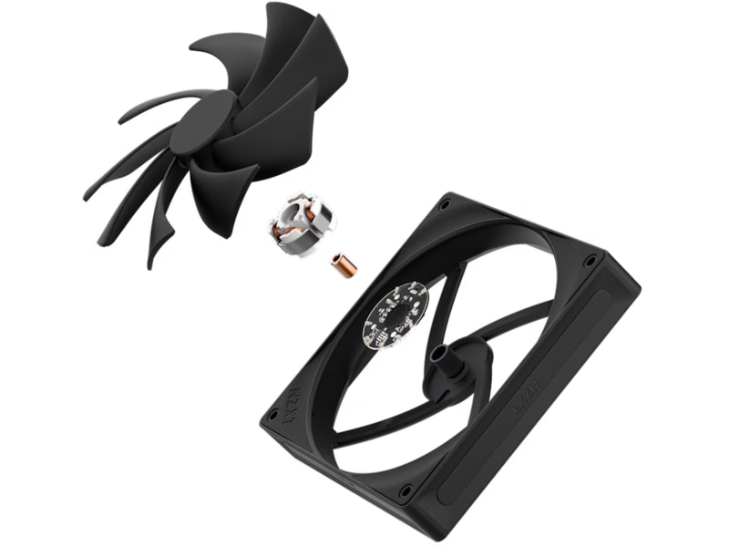 NZXT F140Q Quiet Airflow Ventilator (sort) Blæsere