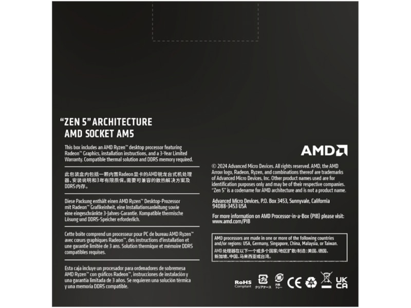 AMD Ryzen 7 9700X CPU Processorer