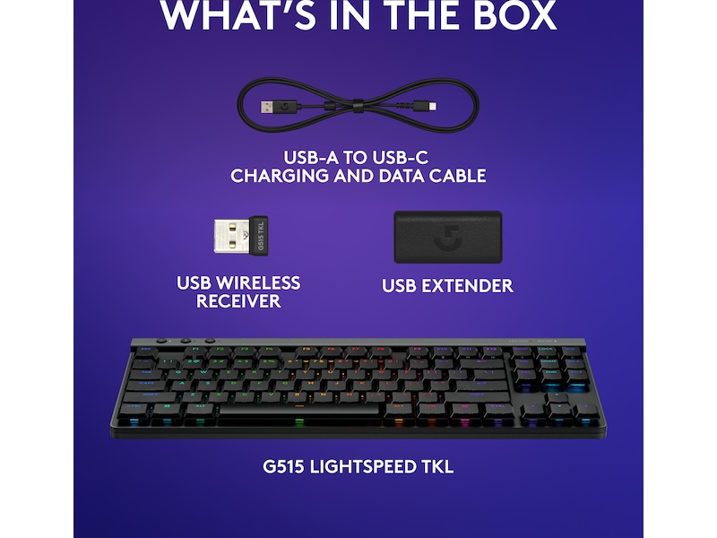 Logitech G G515 Lightspeed Gaming Keyboard (sort) Gamingkeyboard