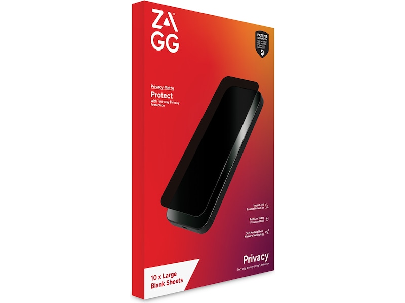 Zagg Privacy Filter Matte Skærmbeskytter - Large Skærmbeskyttelse tablet