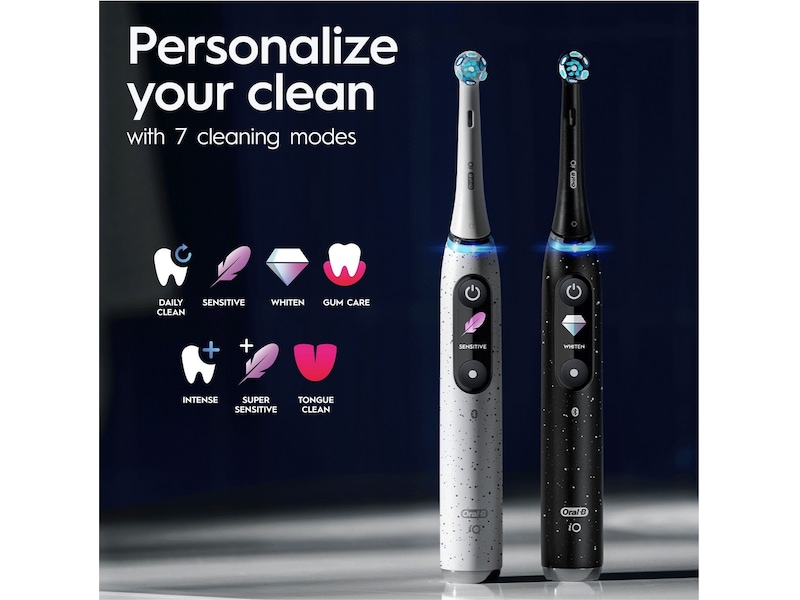 Oral-B iO 10 elektrisk tandbørste (sort) Elektriske tandbørster