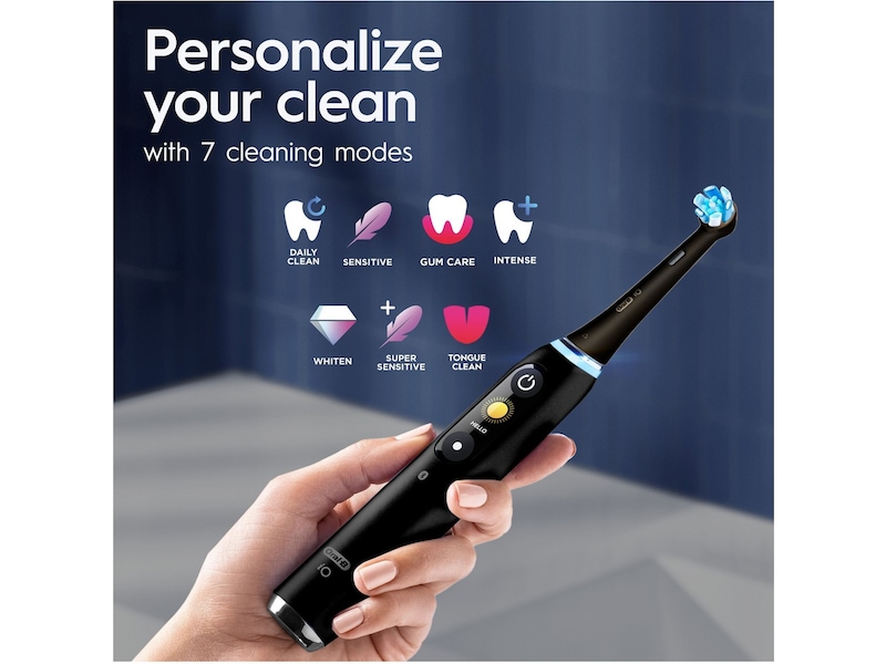 Oral-B iO 9 elektrisk tandbørste (sort) Elektriske tandbørster