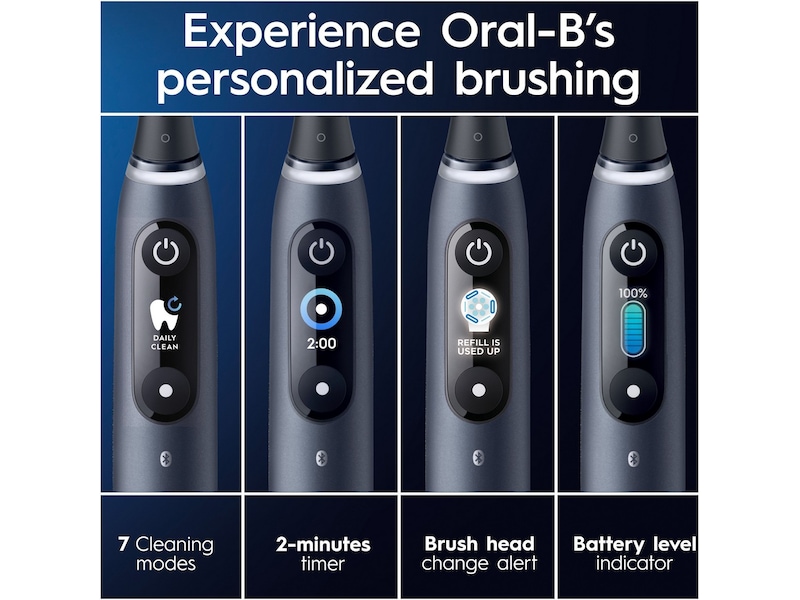 Oral-B iO 9 elektrisk tandbørste (sort) Elektriske tandbørster