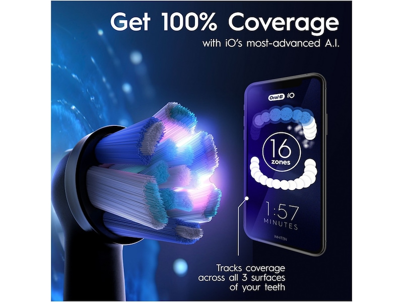 Oral-B iO 9 elektrisk tandbørste (sort) Elektriske tandbørster