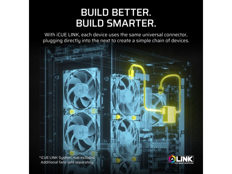 Corsair iCUE LINK Titan 280 RX RGB AIO Køler (svart) CPU - Vandkøling