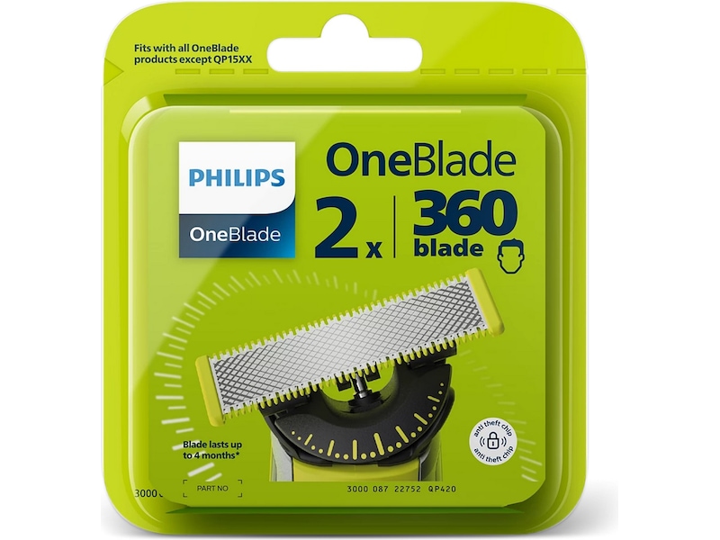 Philips 360 Reserveknivblad QP420/50 2-pak Tilbehør til barbermaskiner