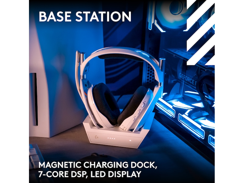 Logitech Astro A50 Lightspeed Trådløst Gamingheadset (hvid) Gamingheadset