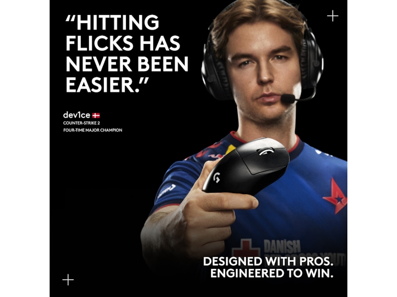 Logitech G Pro X Superlight 2 DEX trådløs gamingmus (lyserød) Gamingmus