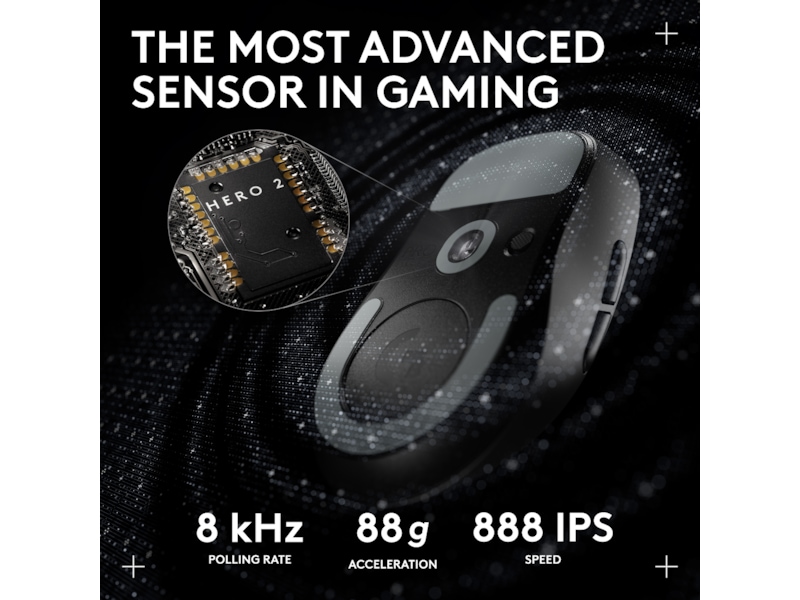 Logitech G Pro X Superlight 2 DEX trådløs gamingmus (sort) Gamingmus