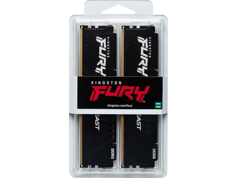 Kingston FURY Beast DDR5 6000MHz 32GB Hukommelse (RAM)