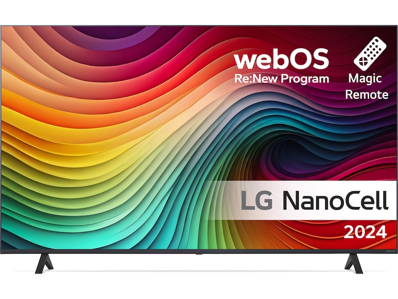 LG 55'' NANO 81 4K TV (2024) 55NANO81T6A + Soundbar 50 - 59 tommer TV