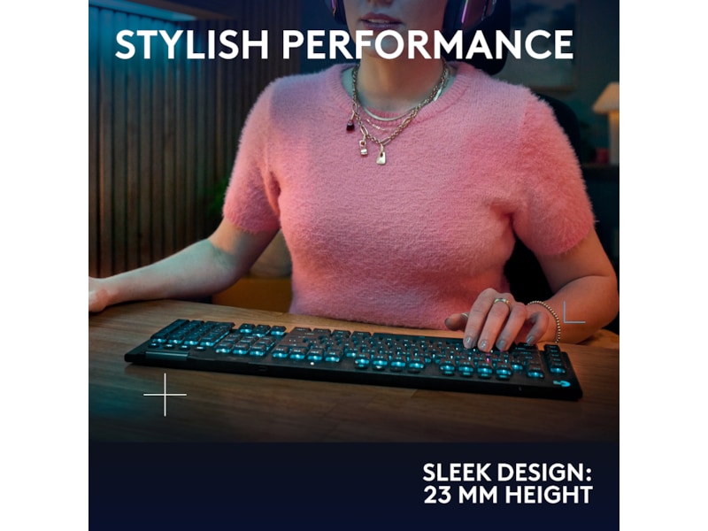 Logitech G915 X Lightspeed TKL Trådløst Gamingtastatur (sort) Gamingkeyboard