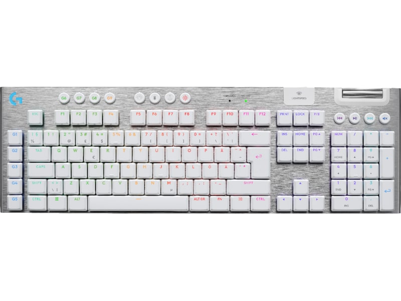 Logitech G915 X Lightspeed Trådløst Gamingtastatur (hvidt) Gamingkeyboard