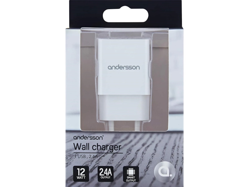Andersson USB Wall charger (hvid) Mobilopladere