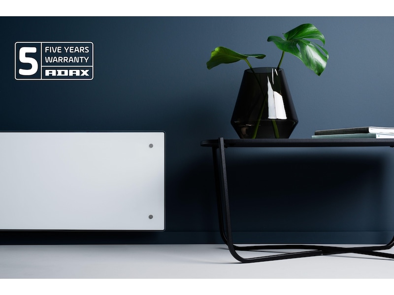 Adax Clea WiFi panelovn glas 800W (hvid) Varmepaneler