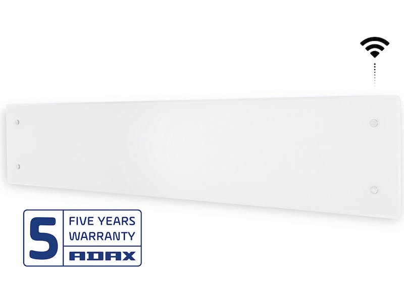 Adax Clea WiFi panelovn glas 600W (hvid) Varmepaneler