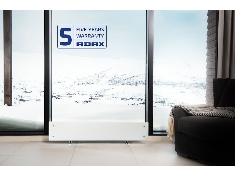 Adax Clea WiFi panelovn glas 600W (hvid) Varmepaneler