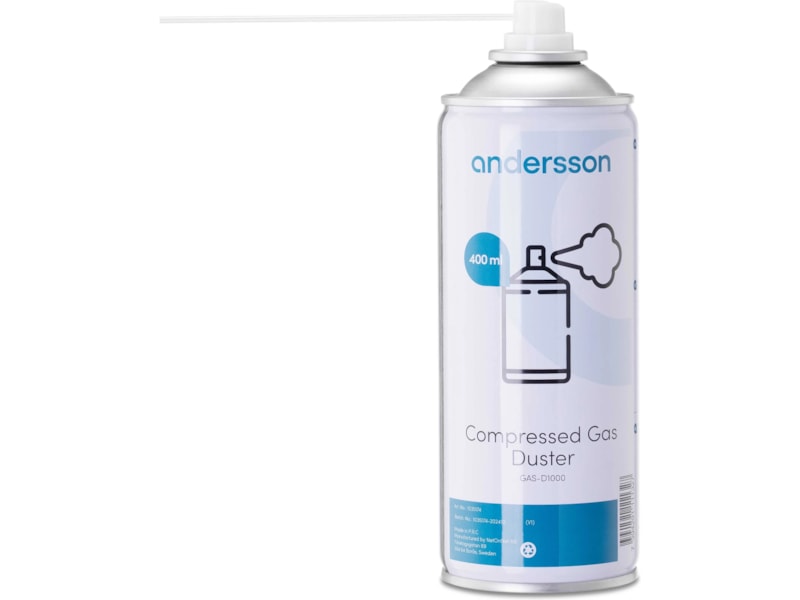Andersson GAS-D1000 komprimeret luft på dåse Rengøring