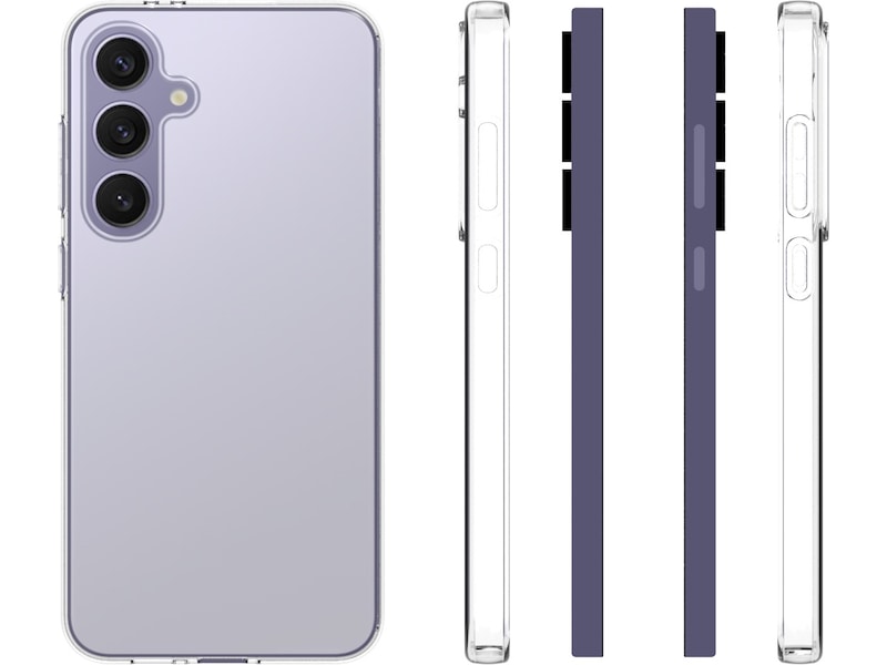 iiglo Galaxy S24 FE Silikone coverr (gennemsigtig) Mobilcover