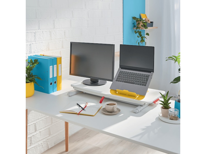 Leitz Ergo Cozy Justerbart PC bord m/plade (hvid) Bærbar stativ