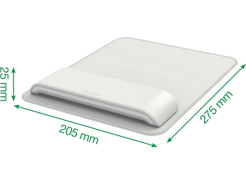 Leitz Ergo musemåtte med håndledsstøtte (lysegrå) Håndleddstøtte