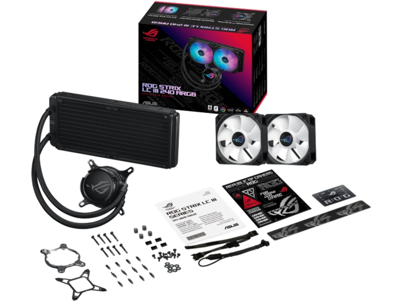 Asus ROG Strix LC III 240 ARGB Køler (sort) CPU - Vandkøling