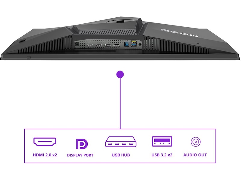 AOC 27" gamingskærm Agon Pro AG276QZD2 Gamingskærme