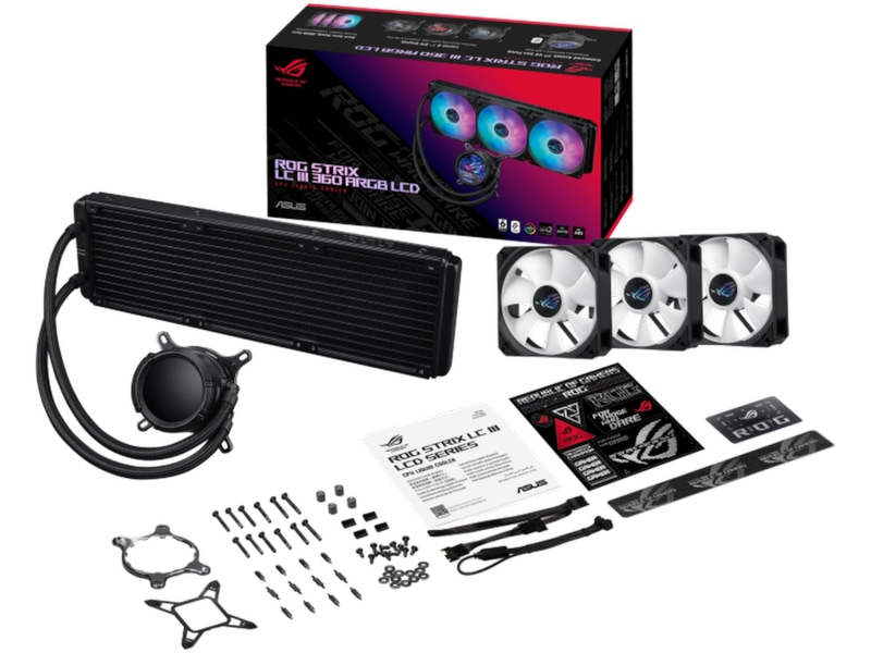 Asus ROG Strix LC III 360 ARGB LCD Køler (sort) CPU - Vandkøling