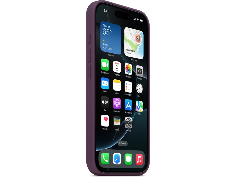 Apple iPhone 16 Pro Silikonecover (blomme) Mobilcover