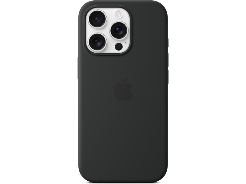 Apple iPhone 16 Pro Silikoncover (sort) Mobilcover