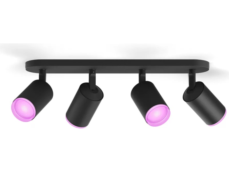 Philips Hue Fugato med fire spots (sort) Loftlampe